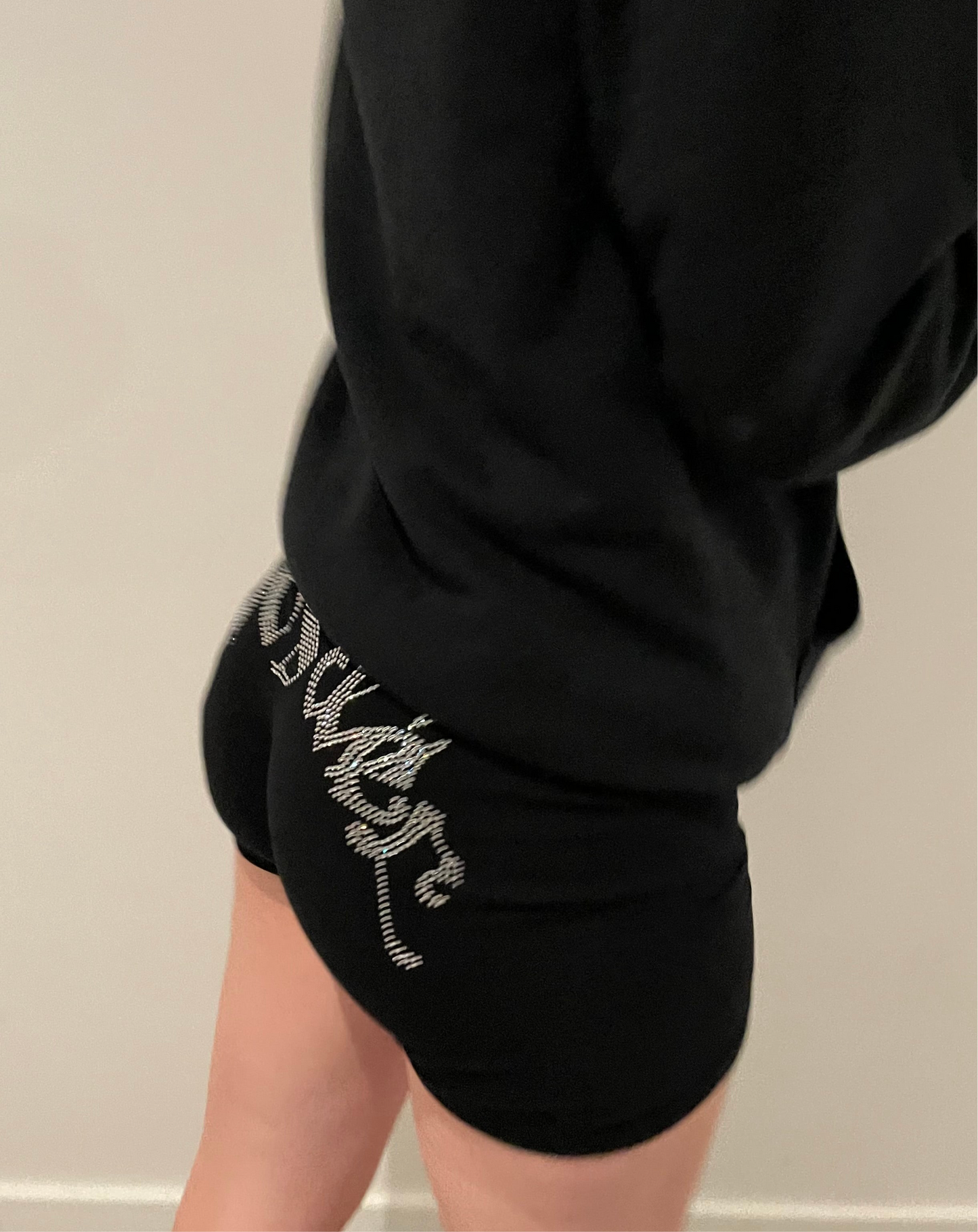 Rhinestone Biker Shorts