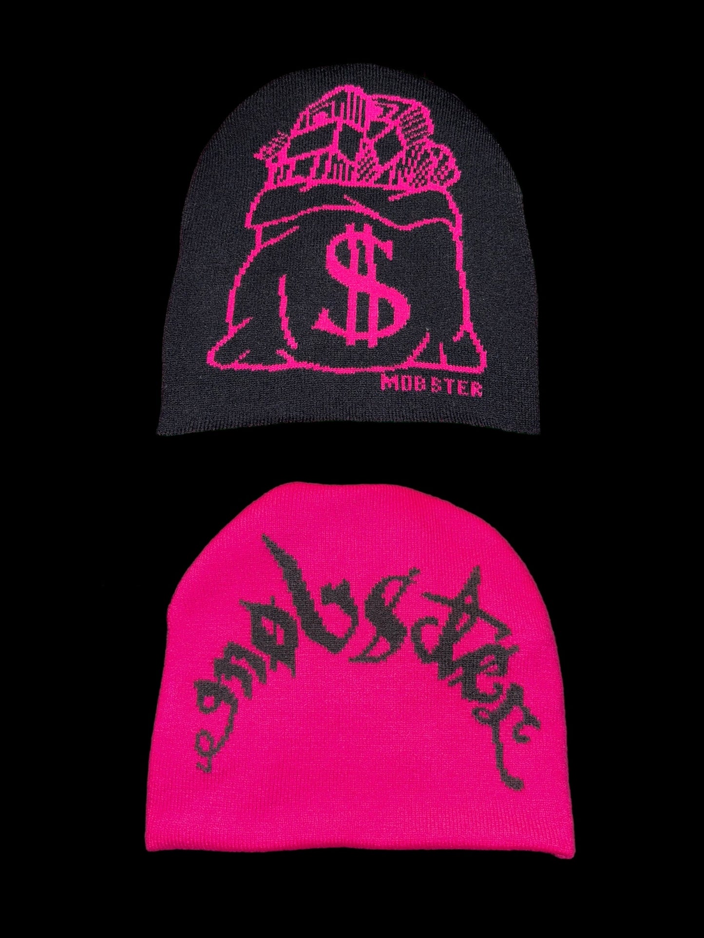 Pink n Black Reversible Beanie