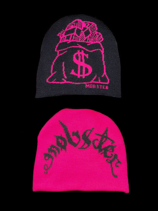 Pink n Black Reversible Beanie