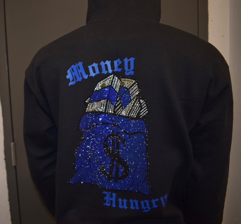 Blue Money Hungry Nation Hoodie