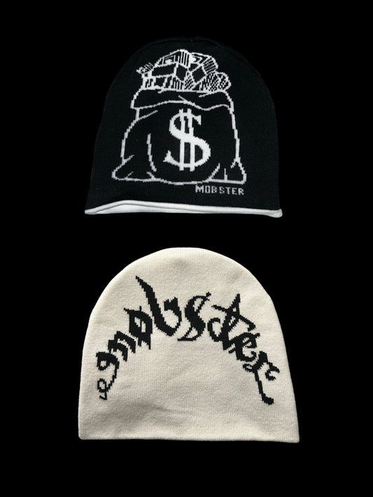 Black n White Reversible Beanie