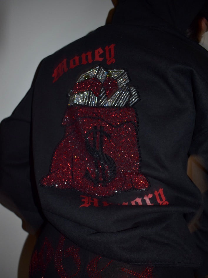 Red Money Hungry Nation Hoodie