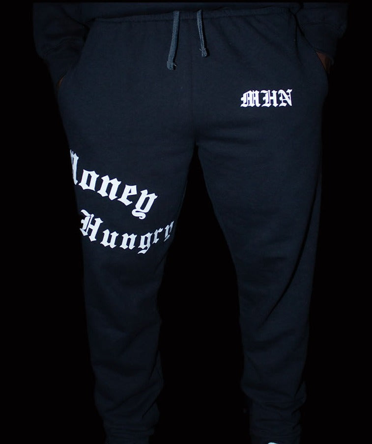 White Money Hungry Nation Sweatpants