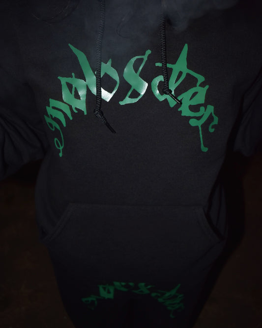 Green & Black Mobster Hoodie